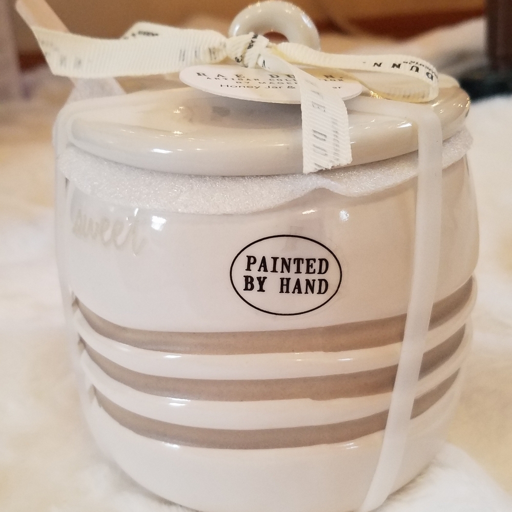 Rae Dunn Honey Jar & Dipper